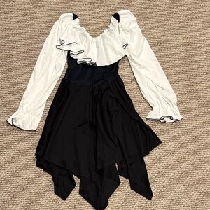 Vintage Dance Costume Black and White